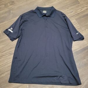 Nike Dri-FIT Men's Golf Polo shirt in navy blue with custom embroidery XL